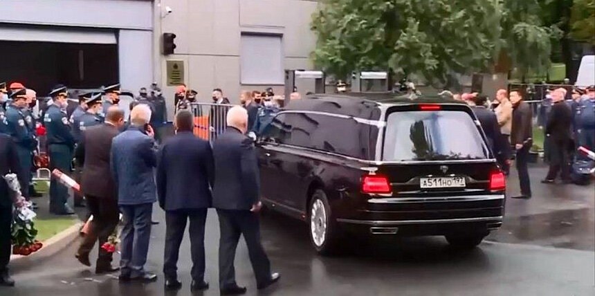 Катафалк для Путина и высших госчиновников России впервые показали на публике